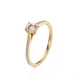 Pierścionek zaręczynowy z morganitem AJPZ_093 Pierścionek zaręczynowy z morganitem AJPZ_093